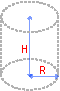 Dimensiones de un cilindro circular recto